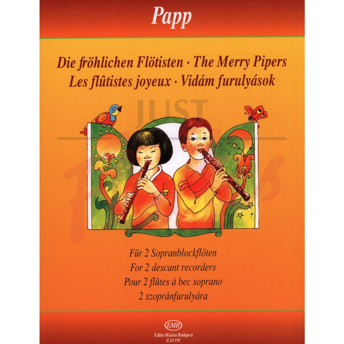 The Merry Pipers: 55 Easy Duets for Two Descant Recorders