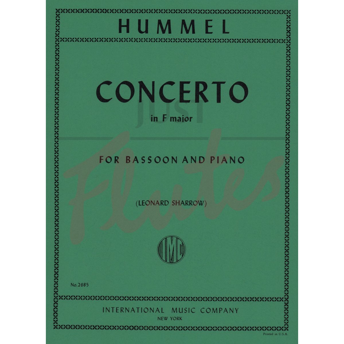 Concerto in F major for Bassoon and Piano