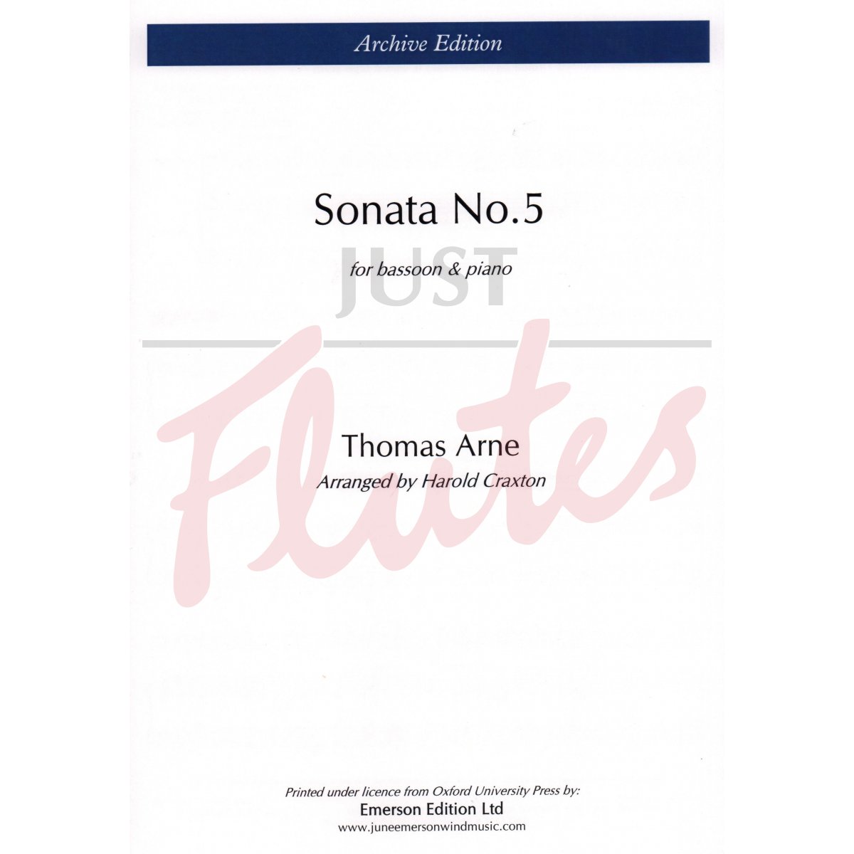 Sonata No. 5 for Bassoon and Piano