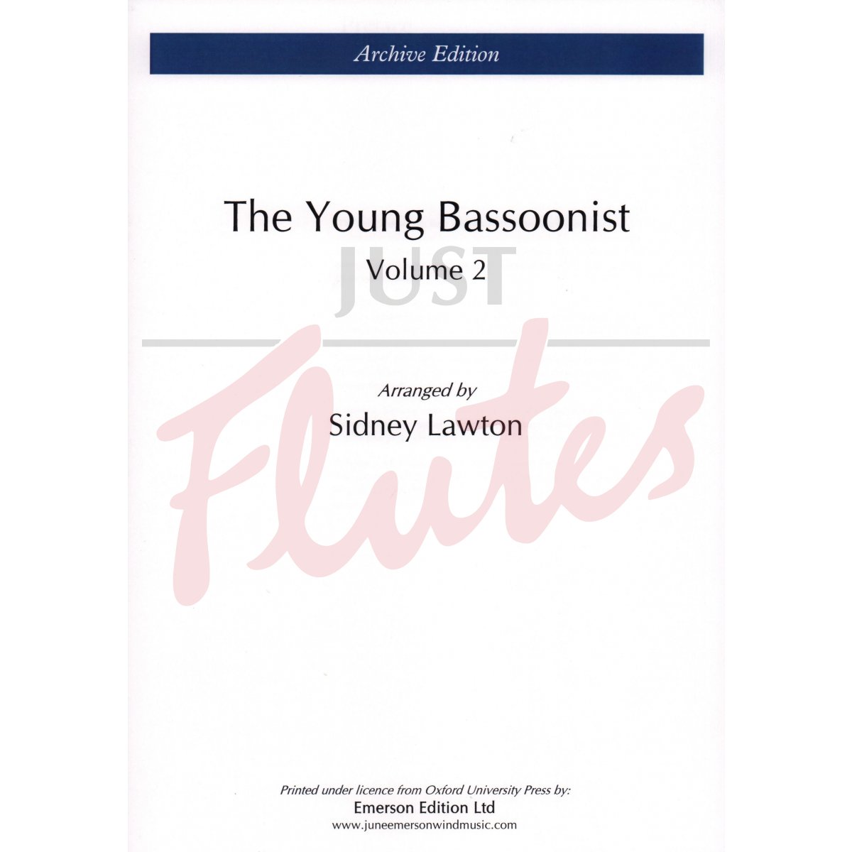 The Young Bassoonist, Volume 2 for Bassoon and Piano