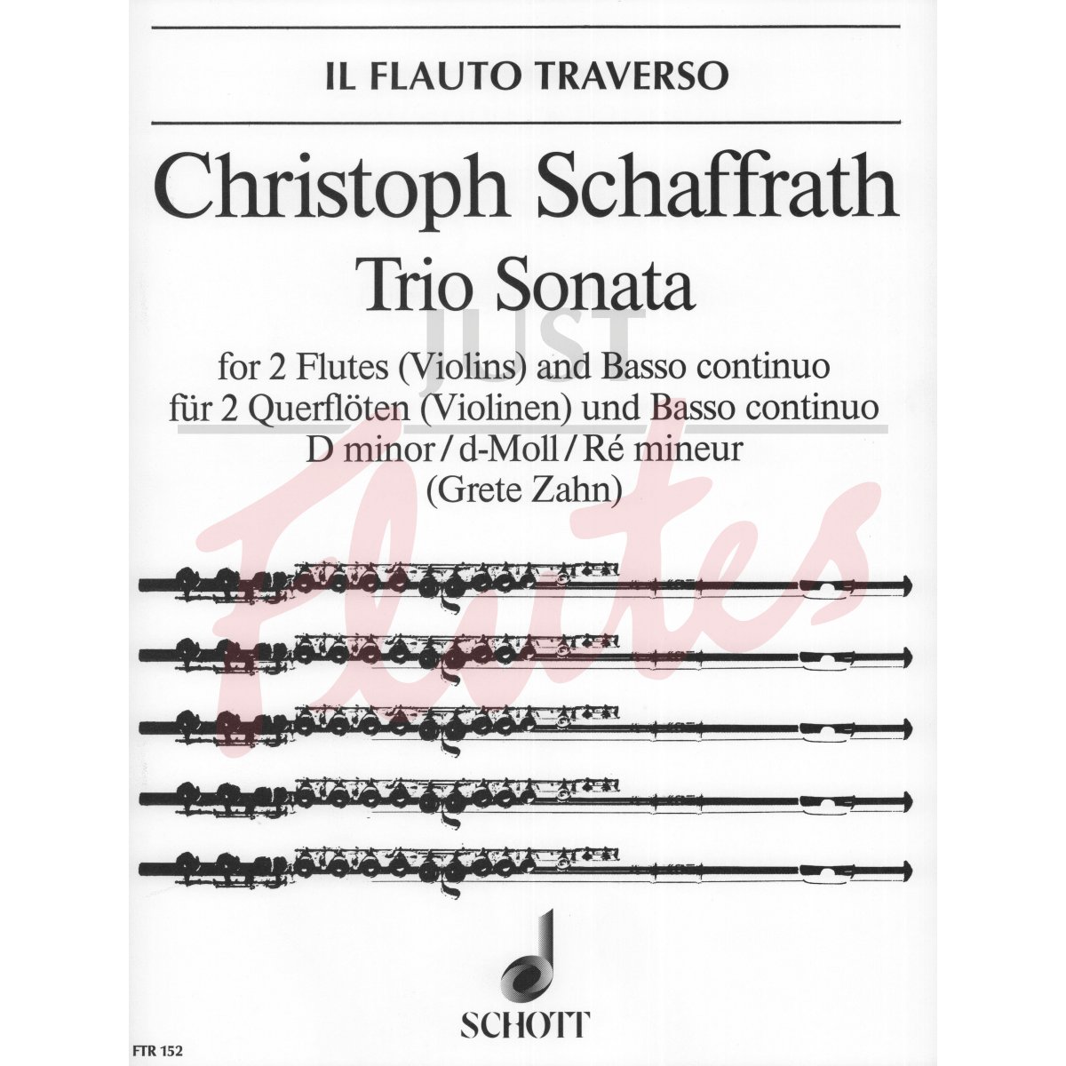 Trio Sonata in D minor for Two Flutes and Basso Continuo