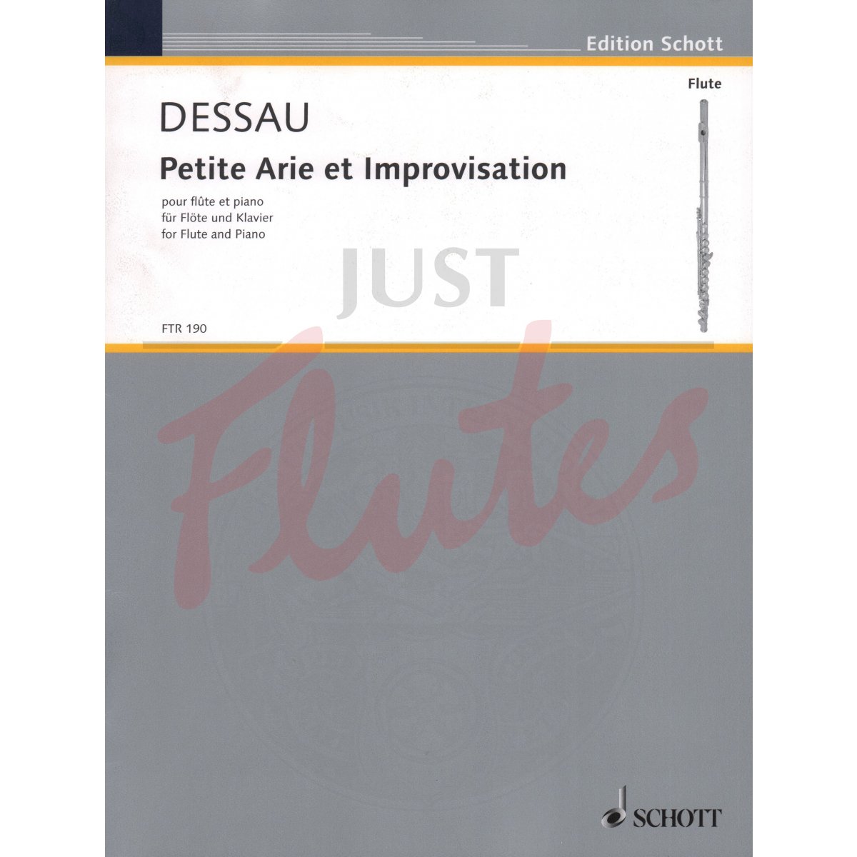 Petite Arie et Improvisation for Flute and Piano
