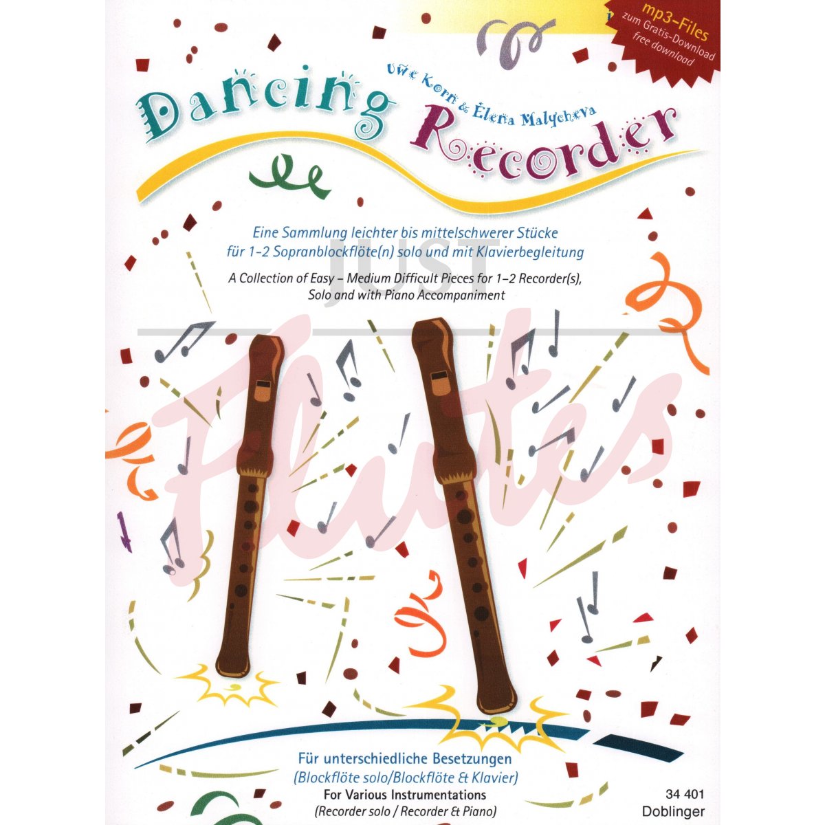 Dancing Recorder for 1-2 Recorders and Piano