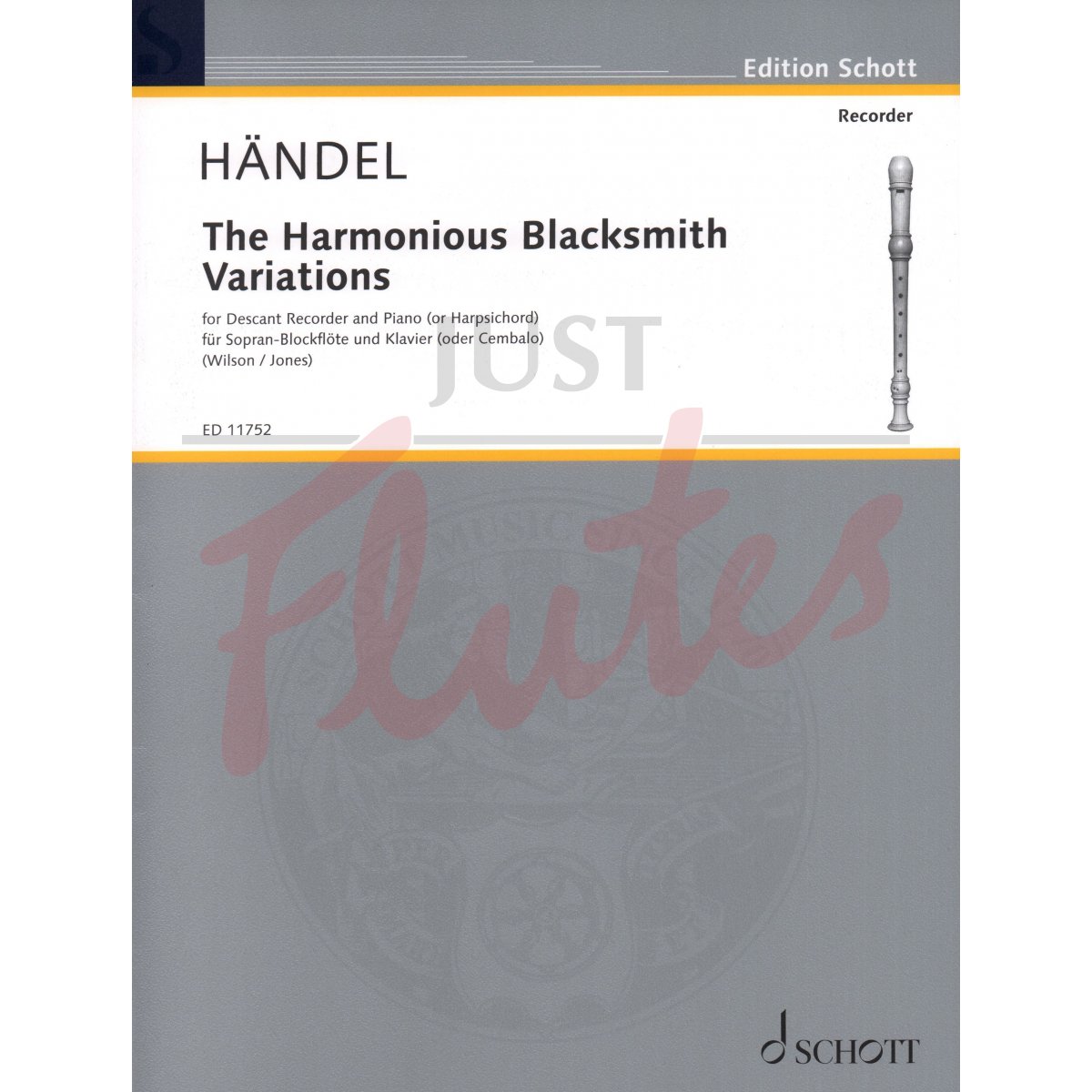 The Harmonious Blacksmith Variations for Descant Recorder and Piano