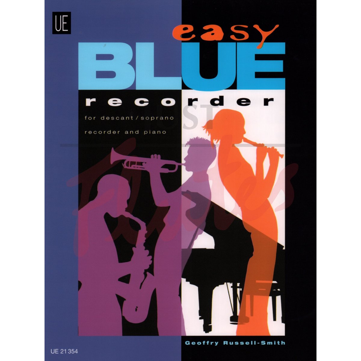 Easy Blue Recorder for Descant Recorder and Piano