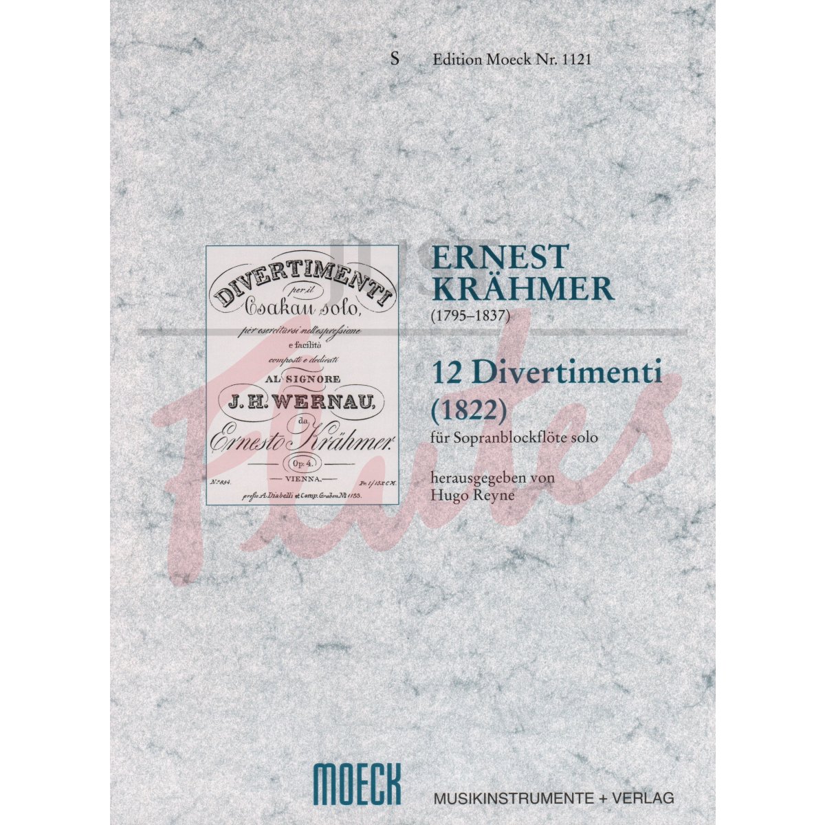 12 Divertimenti (1822) for Solo Descant Recorder