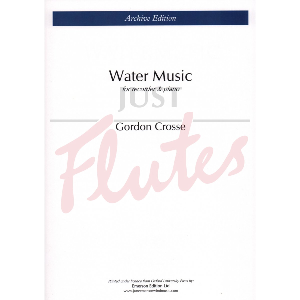 Water Music for Recorder and Piano