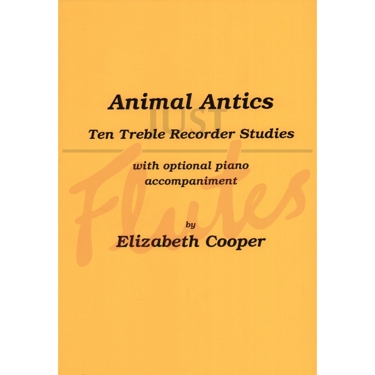 Animal Antics for Treble Recorder with optional Piano accompaniment