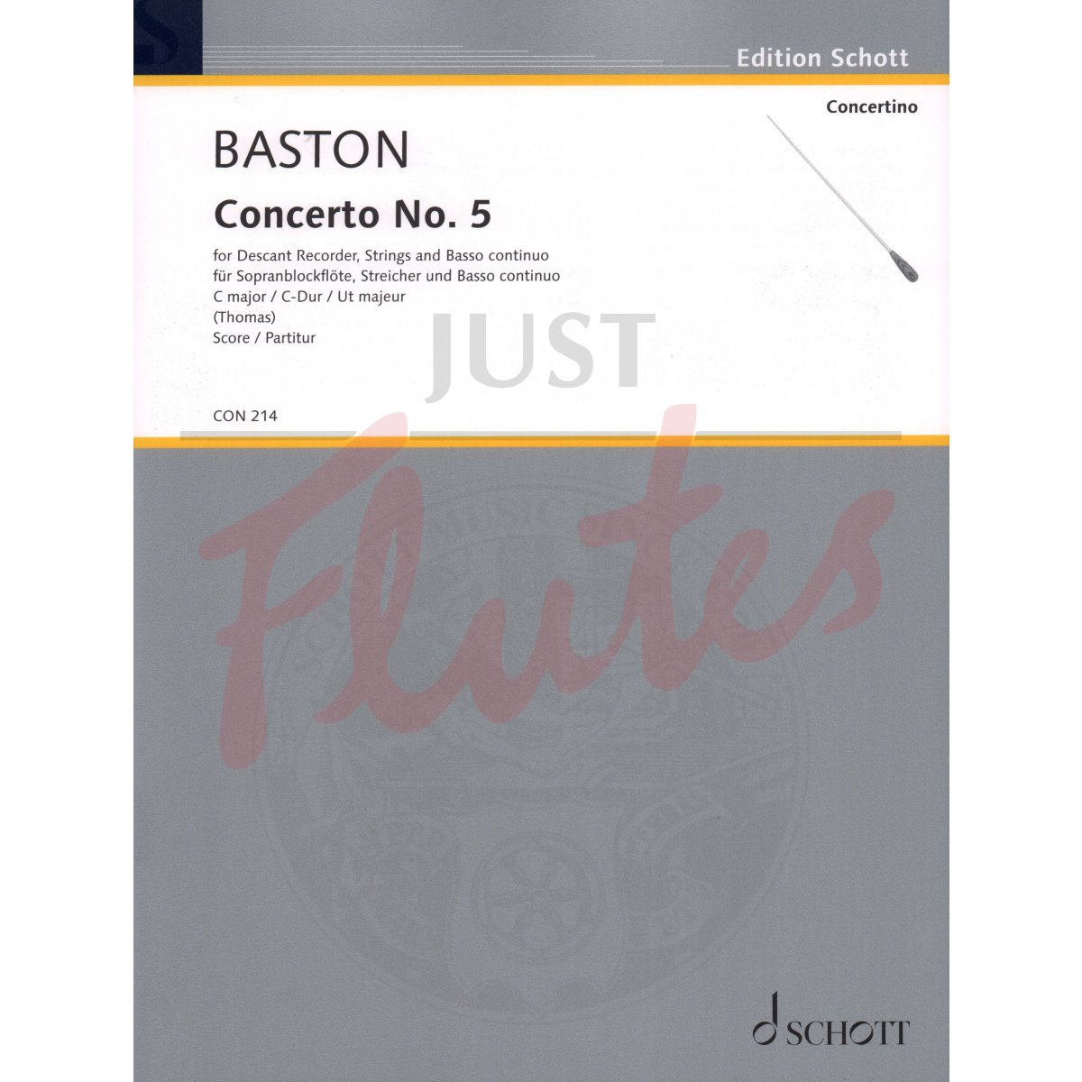 Concerto No. 5 in C major for Descant Recorder, Strings and Basso Continuo