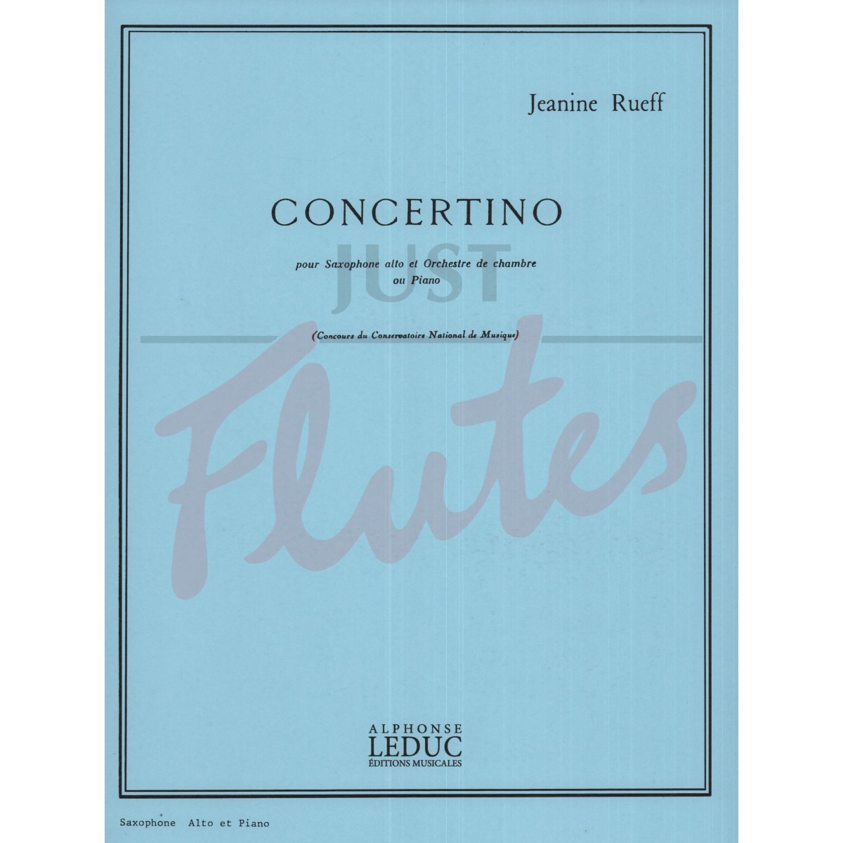 Concertino for Alto Saxophone and Piano