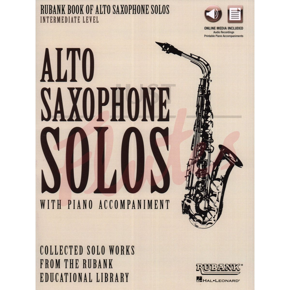 Rubank Book of Alto Saxophone Solos with Piano Accompaniment Download - Intermediate Level