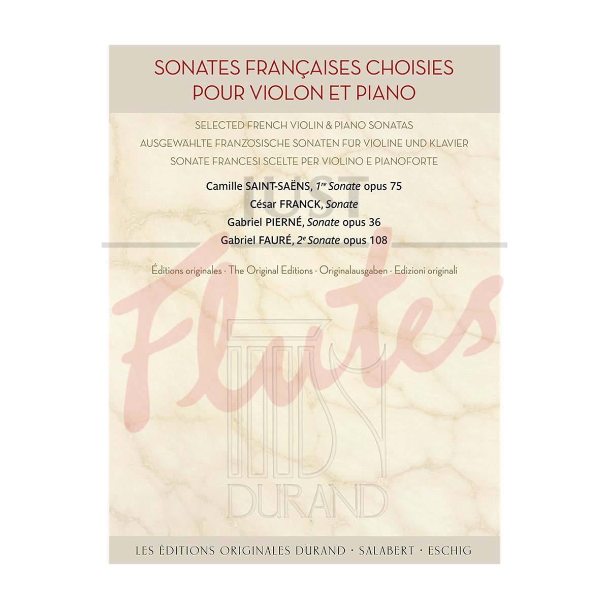 Selected French Sonatas for Violin and Piano