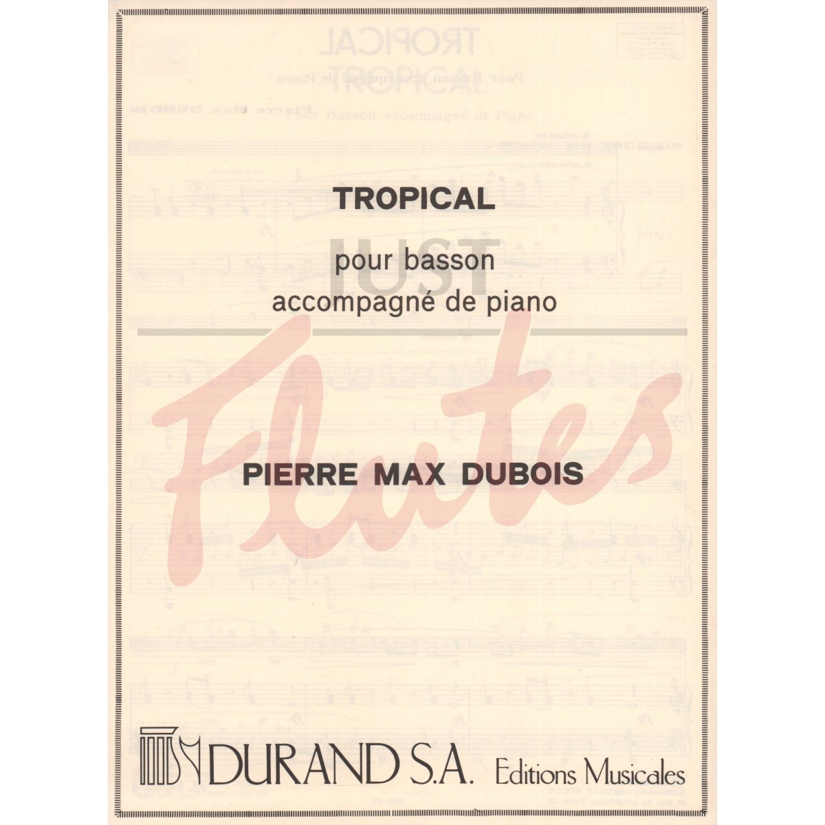 Tropical for Bassoon and Piano