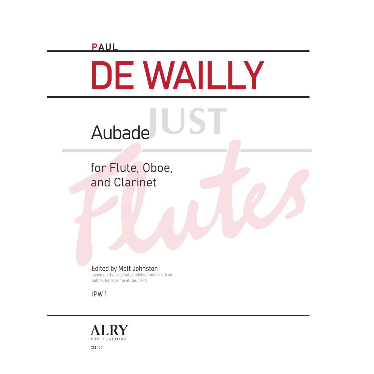 Aubade for Flute, Oboe and Clarinet