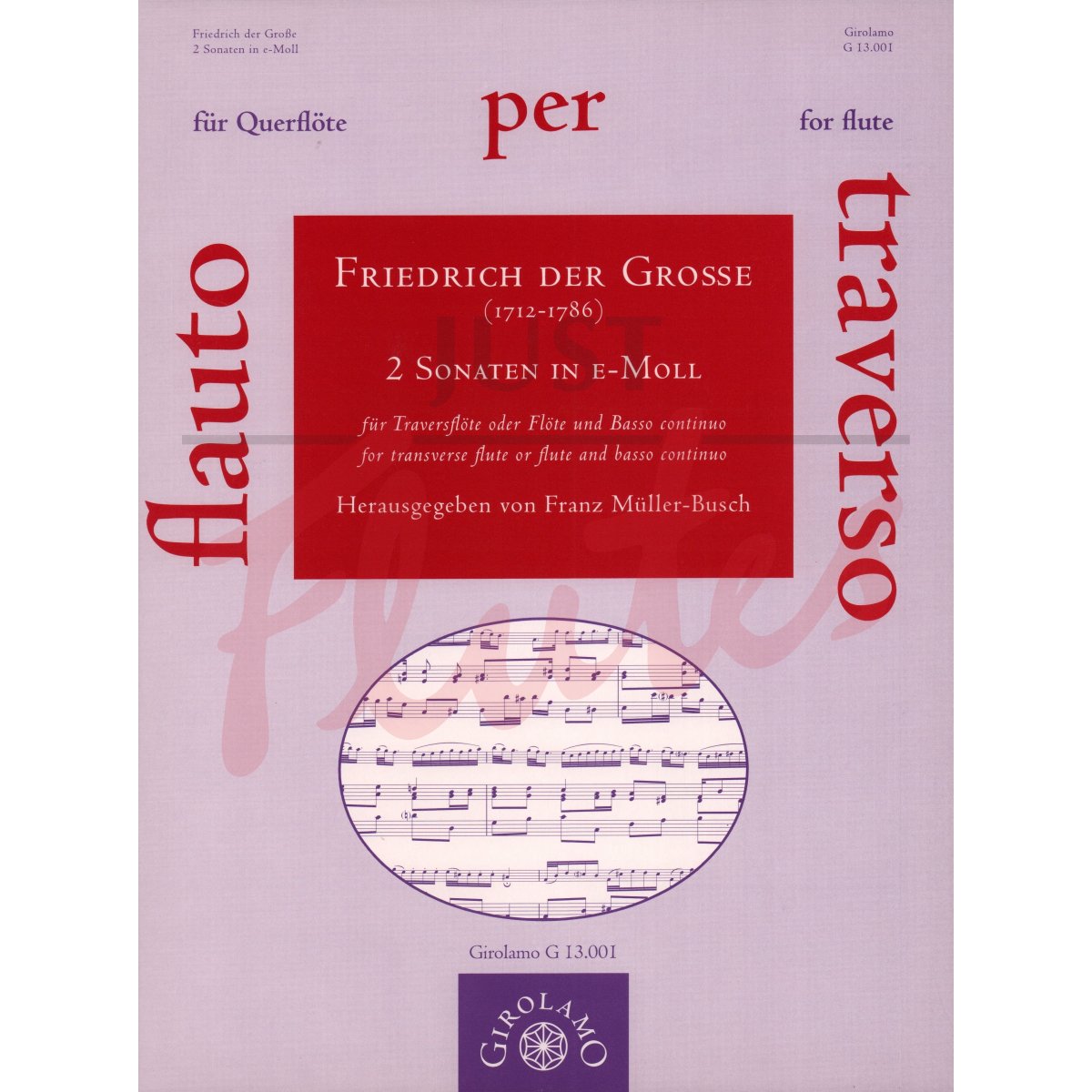 2 Sonatas in E minor for Flute and Basso Continuo