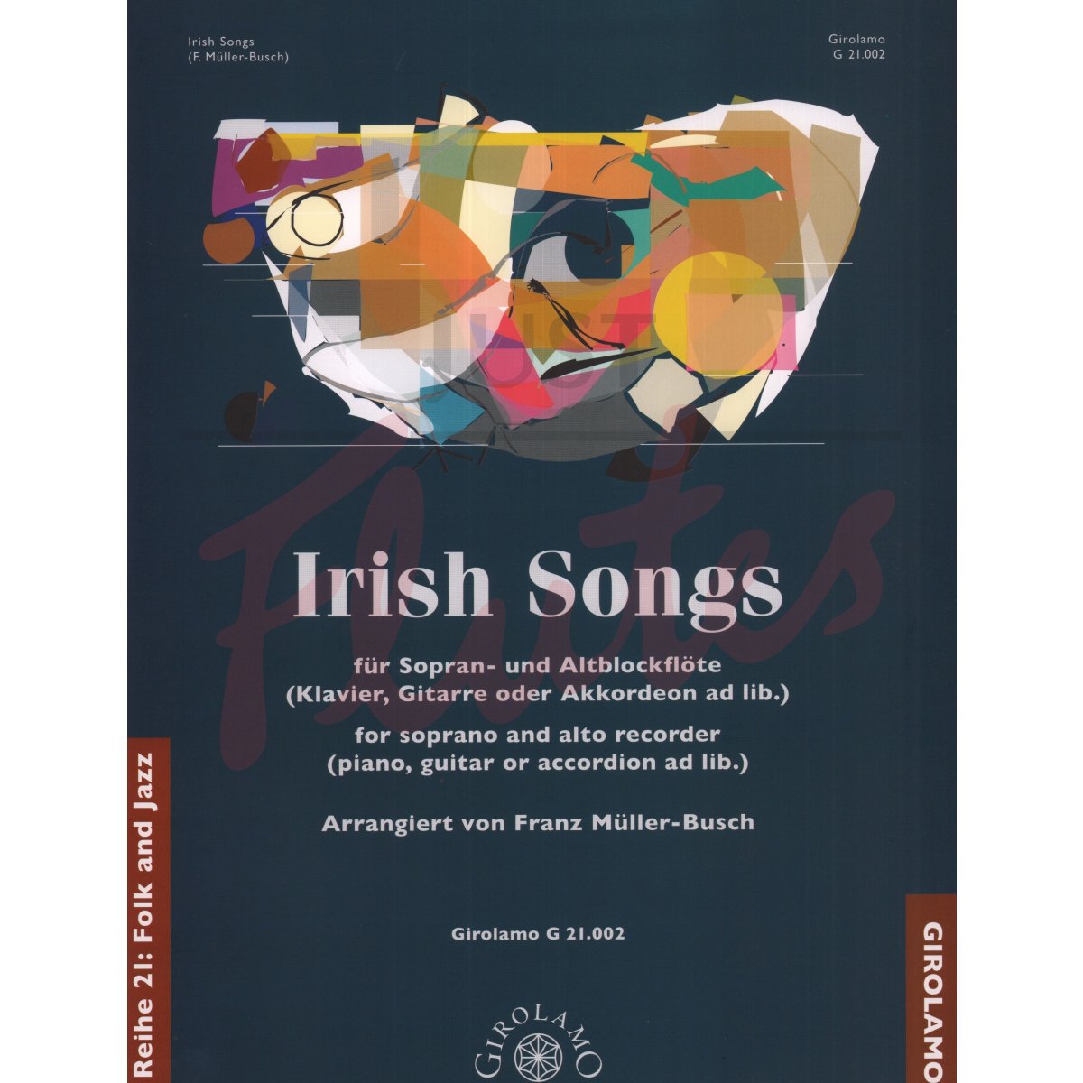 Irish Songs for Descant and Tenor Recorder Duet (Piano/Guitar/Accordion ad lib/)