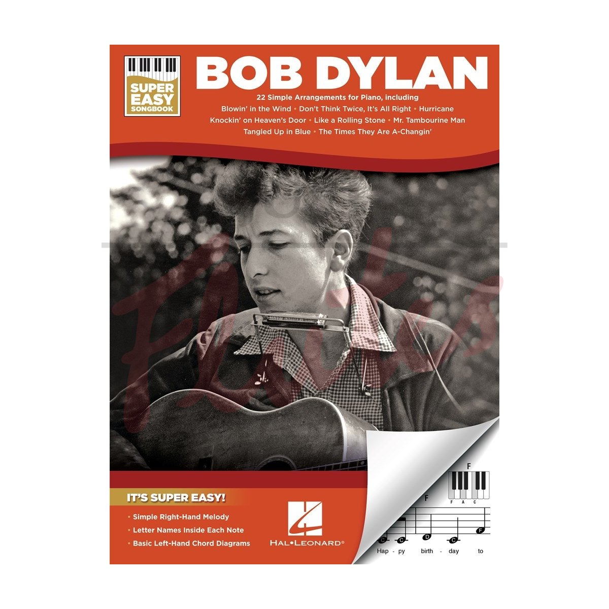 Bob Dylan: Super Easy Songbook for Piano