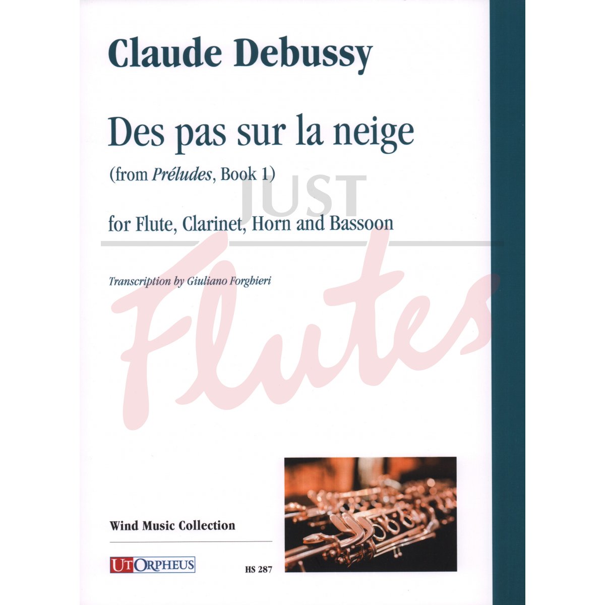 Des pas sur la neige (from Preludes Book 1) for Flute, Clarinet, Horn and Bassoon