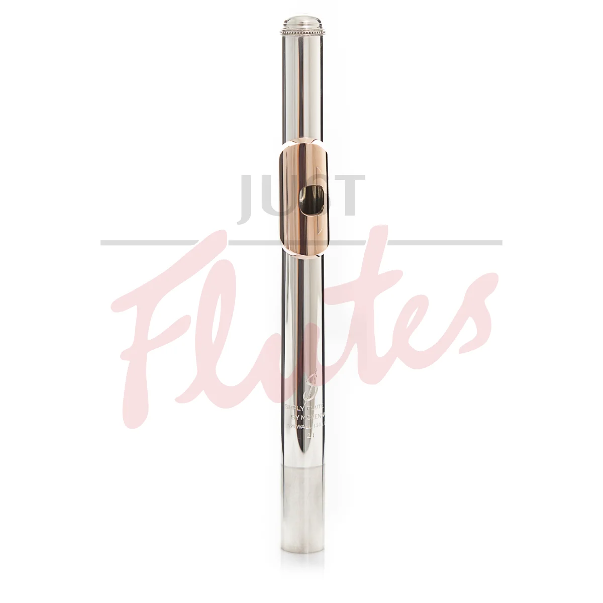 SF by McKenna Solid Flute Headjoint with 14k Rose Lip, 18k Rose Riser And Adler Wings