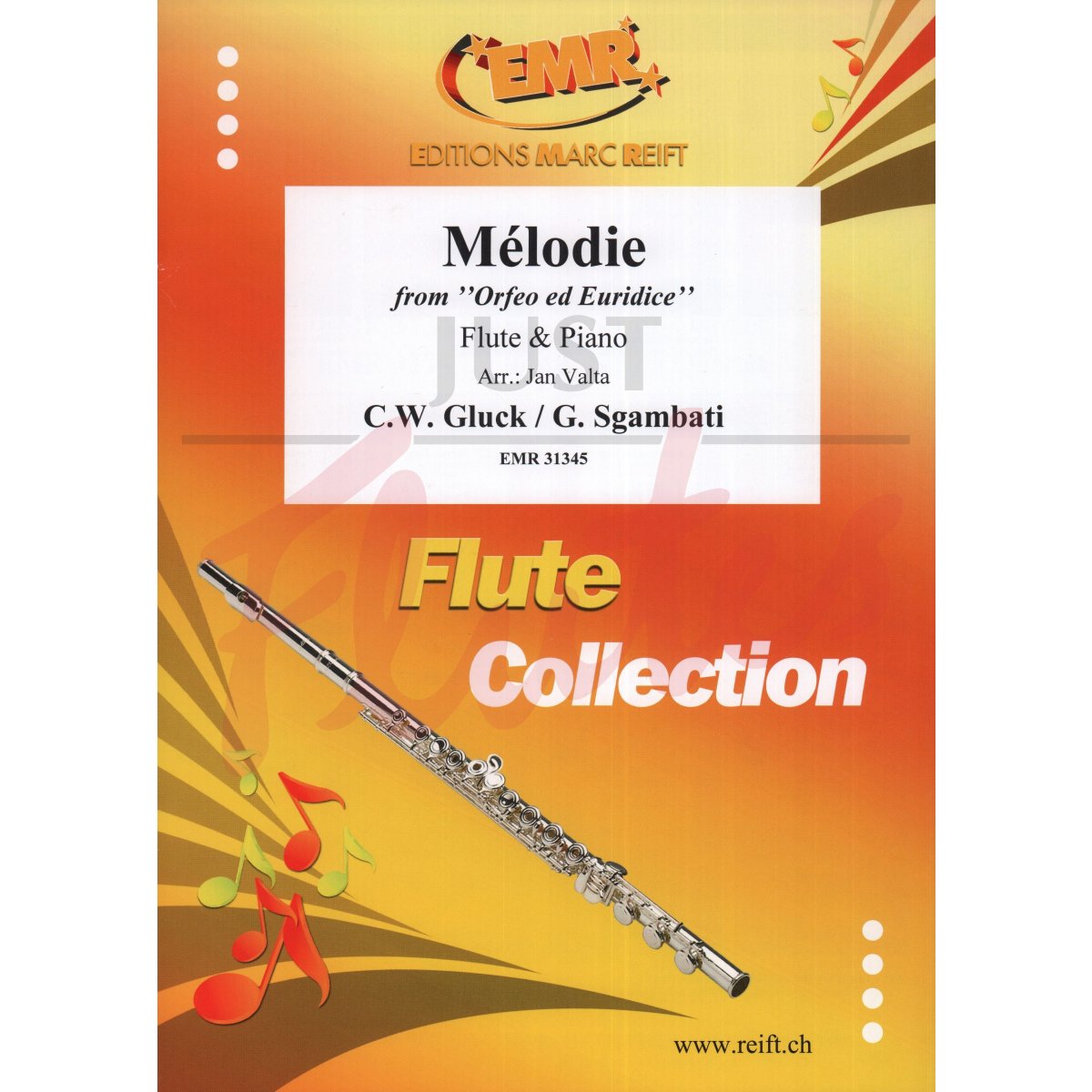 Melodie from &quot;Orfeo and Euridice&quot; for Flute and Piano
