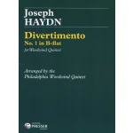 Image links to product page for Divertimento No 1 in B-flat major for Woodwind Quintet