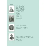 Image links to product page for 63 Easy Melodic Studies for Flute