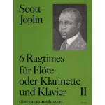 Image links to product page for 6 Ragtimes for Flute/Clarinet and Piano, Vol 2