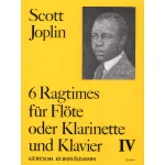 Image links to product page for 6 Ragtimes for Flute/Clarinet and Piano, Vol 4