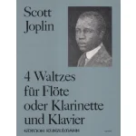 Image links to product page for 4 Waltzes for Flute/Clarinet and Piano