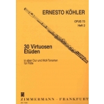 Image links to product page for 30 Virtuoso Studies, Book 2, Op75