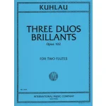 Image links to product page for Three Duos Brillants for Two Flutes, Op102