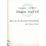 Image links to product page for Allegorie d'exil VIII - Dans la rue du jeune Anacharsis for Flute and Piano