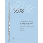 Image links to product page for 4 Songs Without Words arranged for Four Flutes