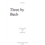 Image links to product page for Three by Bach for Flute Quartet