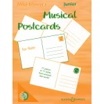 Image links to product page for Junior Musical Postcards for Flute (includes CD)
