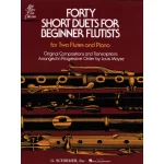 Image links to product page for Forty Short Duets for Beginner Flutists