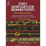 Image links to product page for Forty Short Duets for Beginner Flutists