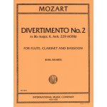 Image links to product page for Divertimento No.2 in Bb major for Flute, Clarinet and Bassoon, K229 (439b)