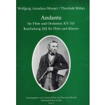 Image links to product page for Andante in C major for flute and piano, K315
