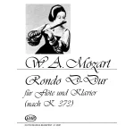 Image links to product page for Rondo in D major for Flute and Piano, K184 (K373)