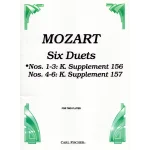 Image links to product page for Six Duets for Two Flutes, Vol. 1 (Nos. 1-3), K. Supplement 156