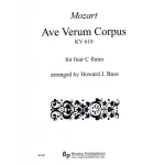 Image links to product page for Ave Verum Corpus for Four Flutes, KV618