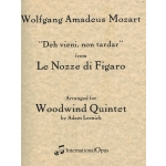 Image links to product page for Deh Vieni, Non Tardar (Marriage of Figaro) for Wind Quintet