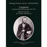 Image links to product page for Larghetto (from Clarinet Quintet KV581) for Alto Flute and Piano