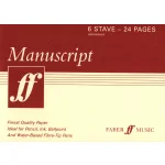 Image links to product page for Manuscript Pad - 6-Stave Interleaved A5, 24 Pages