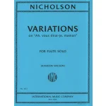 Image links to product page for Variations on "Ah, vous dirai-je, maman" for Solo Flute