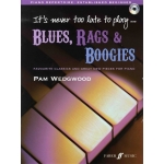 Image links to product page for It's Never Too Late To Play: Blues, Rags & Boogies [Piano] (includes CD)