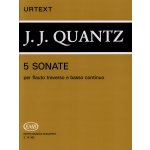 Image links to product page for 5 Sonatas for Flute and Basso Continuo, QV1:105, 12, 167, 15, 47