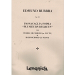 Image links to product page for Passacaglia Sopra 'Plusieurs Regrets' for Treble Recorder and Piano, Op113