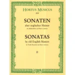 Image links to product page for Sonatas by Old English Masters for Treble Recorder and Basso Continuo, Vol 2